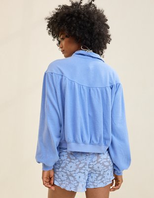 Aerie Soft Life Button Sweatshirt