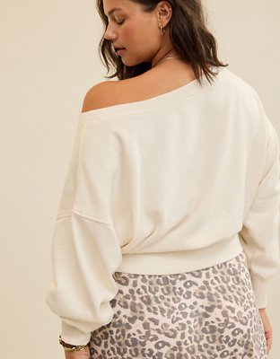 Aerie Non-Stop Off The Shoulder Sweatshirt