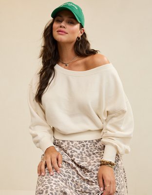Aerie Non-Stop Off The Shoulder Sweatshirt