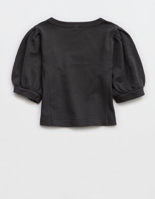 Aerie Seams Right Short Sleeve Sweatshirt
