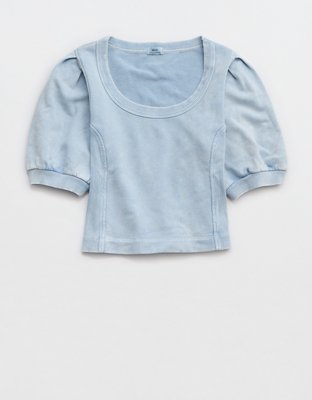 Aerie Seams Right Short Sleeve Sweatshirt