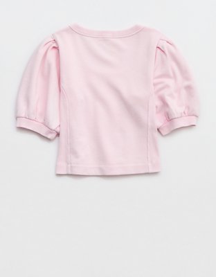 Aerie Seams Right Short Sleeve Sweatshirt