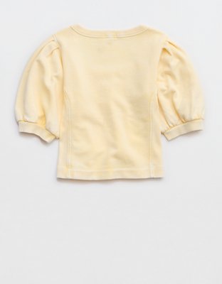 Aerie Seams Right Sweatshirt Manga Corta