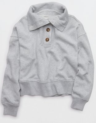 Aerie Best Button Sweatshirt