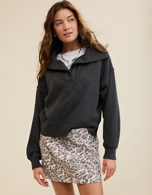 Aerie Best Button Sweatshirt