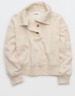 Aerie Best Button Sweatshirt