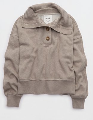 Aerie Best Button Sweatshirt