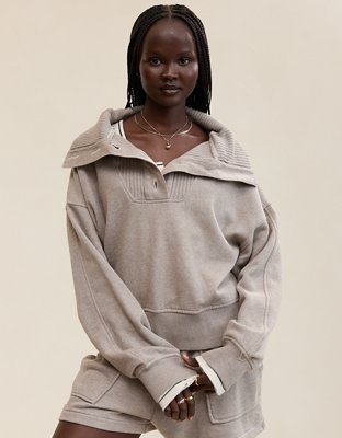 Aerie Best Button Sweatshirt