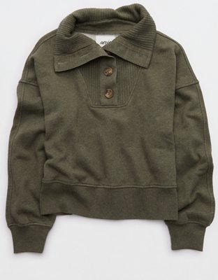 Aerie Best Button Sweatshirt