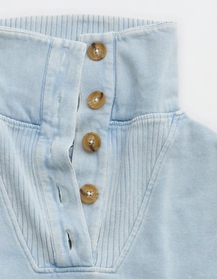 Aerie Best Button Sweatshirt