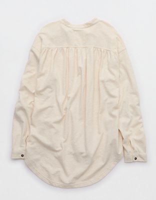 Aerie MagnaReady Adaptive Roll With It Fleece Shirt