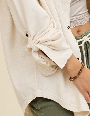 Aerie MagnaReady Adaptive Roll With It Fleece Shirt