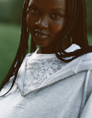 Aerie Beaded Hoodie