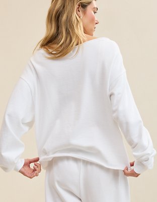 Aerie Alumni Off The Shoulder Sweatshirt