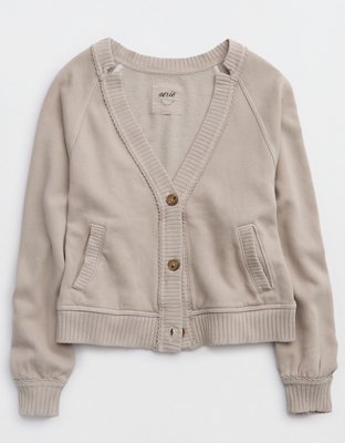 Aerie Fleece Cardigan