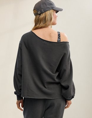 Aerie Alumni Off The Shoulder Sweatshirt