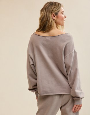Aerie Alumni Off The Shoulder Sweatshirt