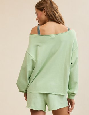 Aerie Alumni Off The Shoulder Sweatshirt
