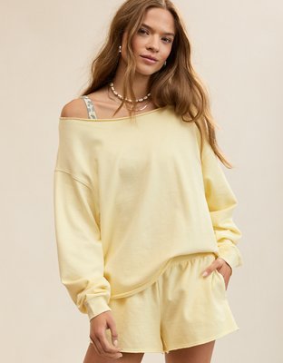 Aerie Alumni Off The Shoulder Sweatshirt