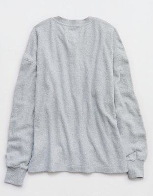 Aerie Sherpa Henley Sweatshirt