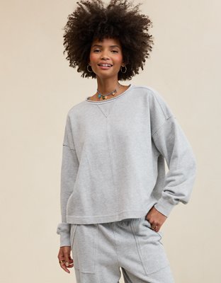 Creek グレー スウェット XL Aerie Vacay Crew Sweatshirt | Aerie