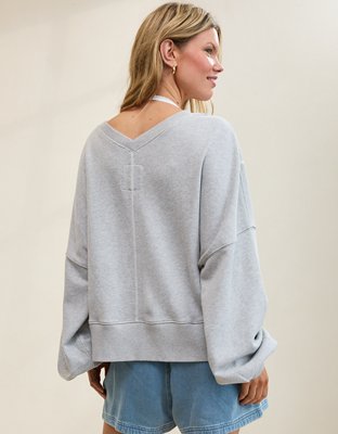 Aerie Go-To V Neck Sweatshirt