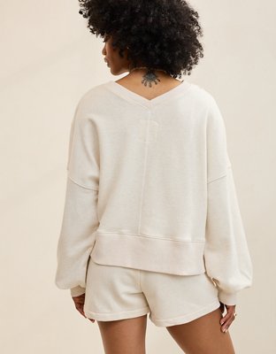 Aerie Go-To V Neck Sweatshirt