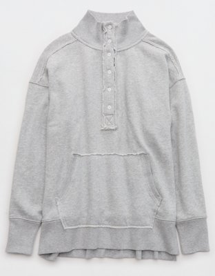 Aerie Vintage Popover Polo Sweatshirt