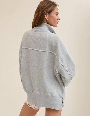 Aerie Vintage Popover Polo Sweatshirt