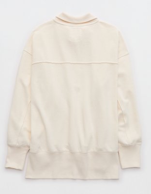 Aerie Vintage Popover Polo Sweatshirt