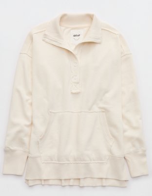 Aerie Vintage Popover Polo Sweatshirt