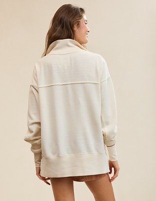 Aerie Vintage Popover Polo Sweatshirt