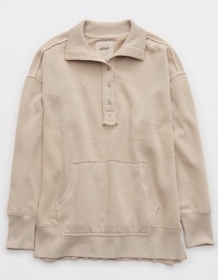 Aerie Vintage Popover Polo Sweatshirt