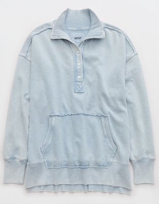 Aerie Vintage Popover Polo Sweatshirt