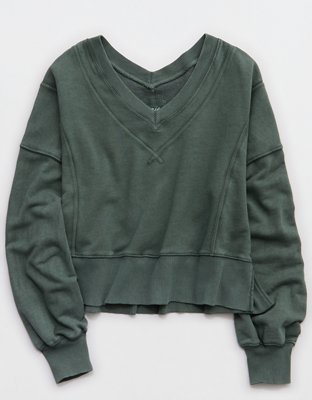 Aerie Go-To V Neck Sweatshirt