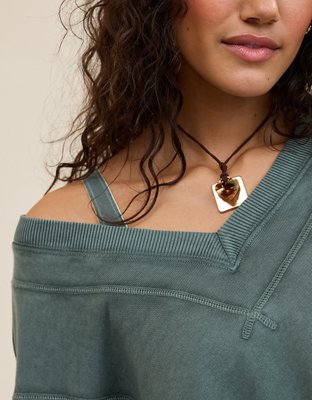 Aerie Go-To V Neck Sweatshirt