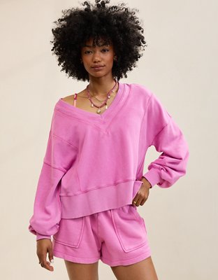 Aerie Go-To V Neck Sweatshirt