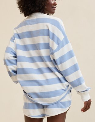 Aerie Poolside Terry Henley Sweatshirt