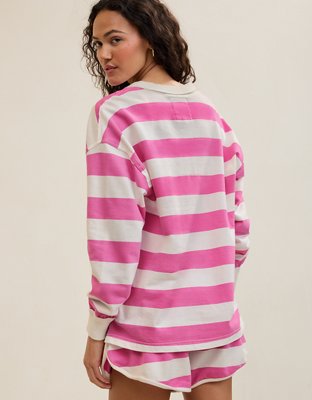 Aerie Poolside Terry Henley Sweatshirt