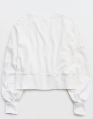 Aerie Classic Crew Textured Sweatshirt