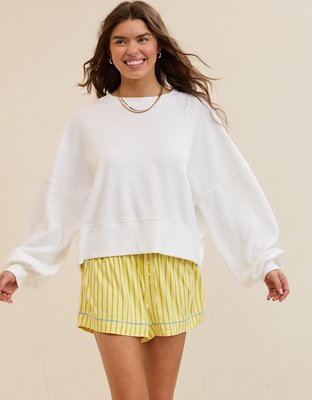 Aerie Classic Crew Textured Sweatshirt