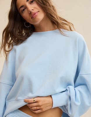 Aerie Classic Crew Textured Sweatshirt
