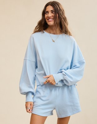 Aerie Classic Crew Textured Sweatshirt