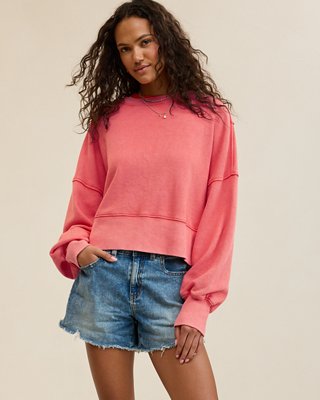 Aerie Classic Crew Textured Sweatshirt