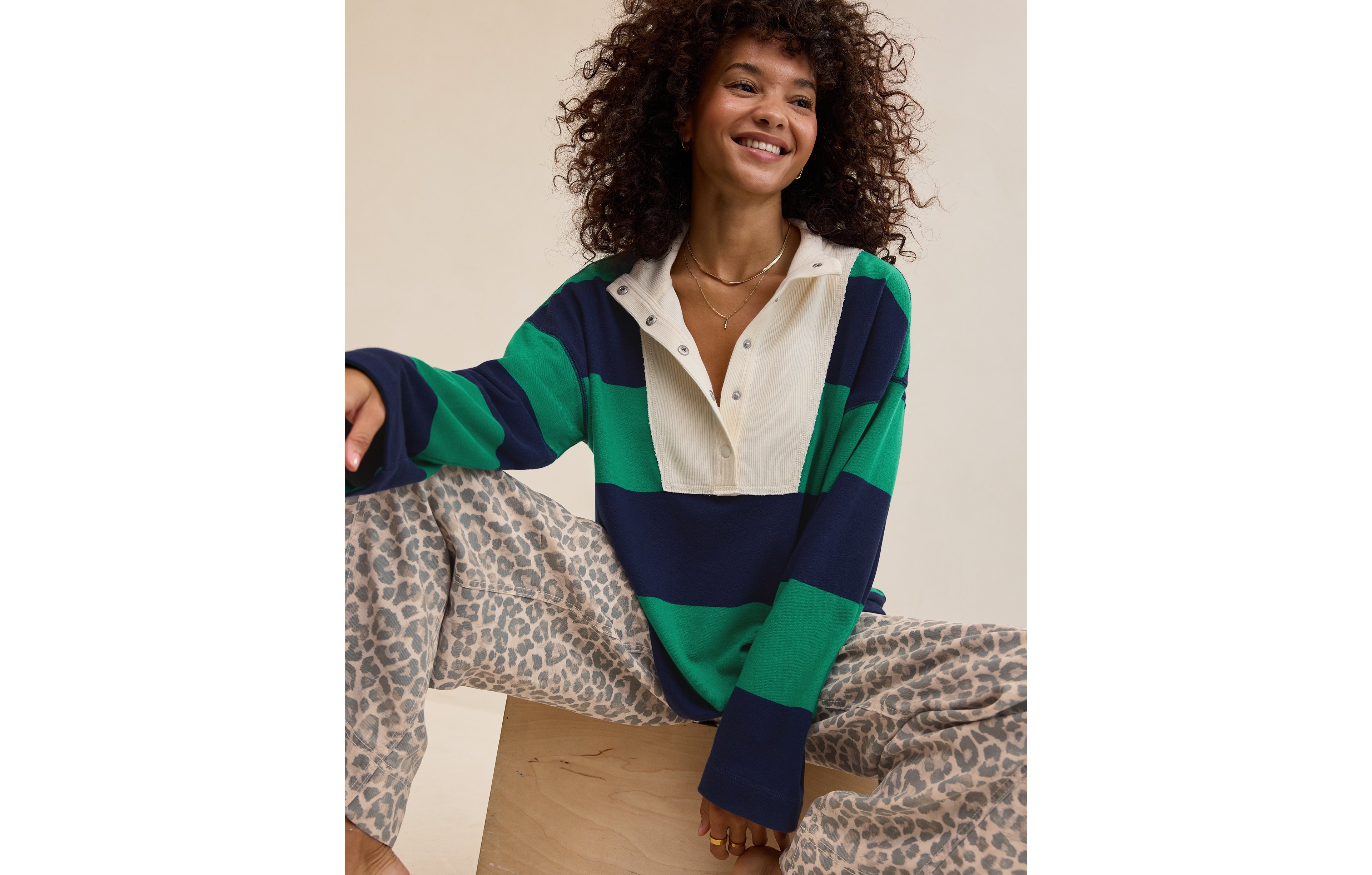 Aerie Quarter Snap Sweatshirt