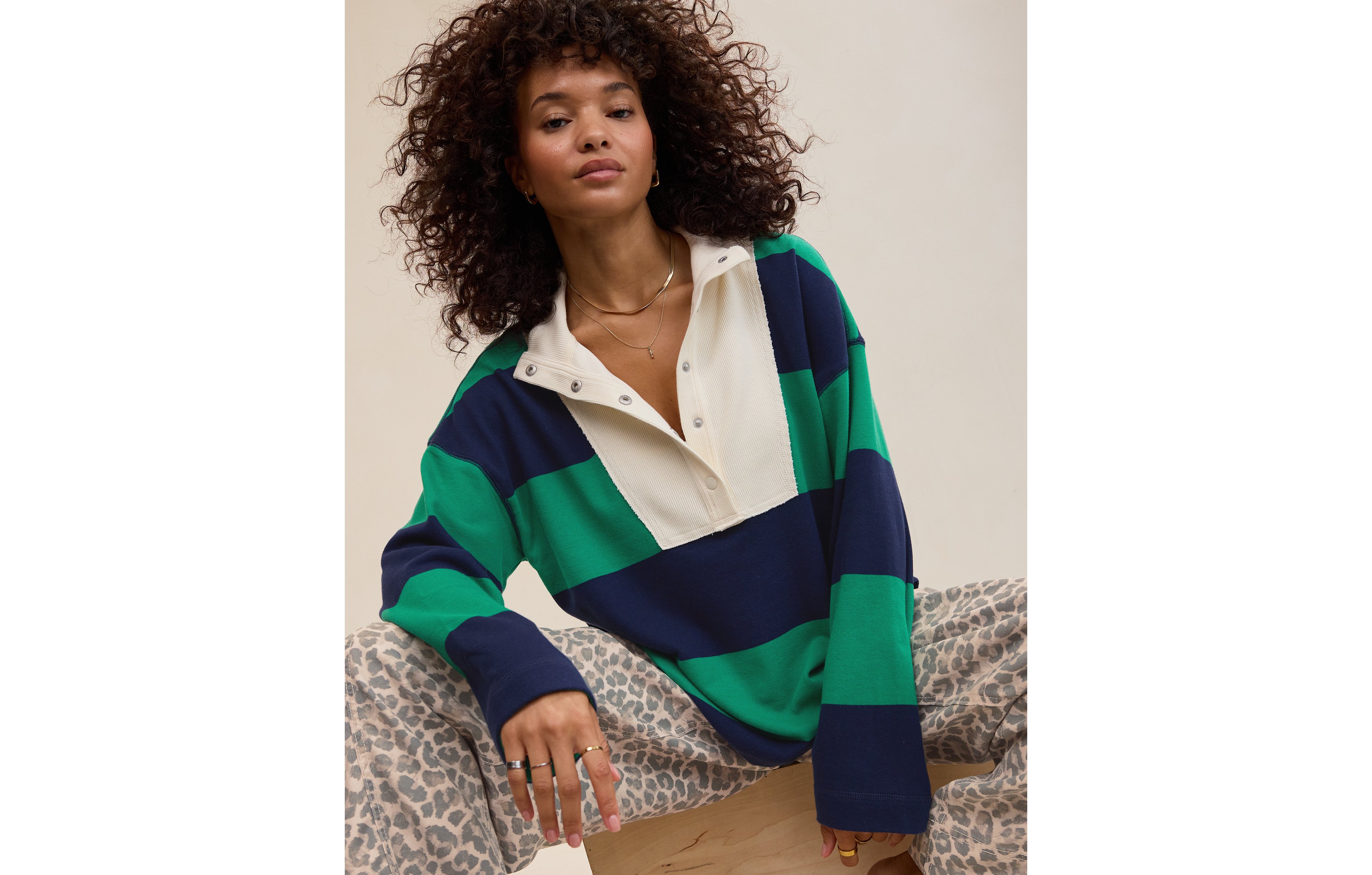 Aerie Quarter Snap Sweatshirt