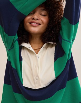 Aerie Quarter Snap Sweatshirt