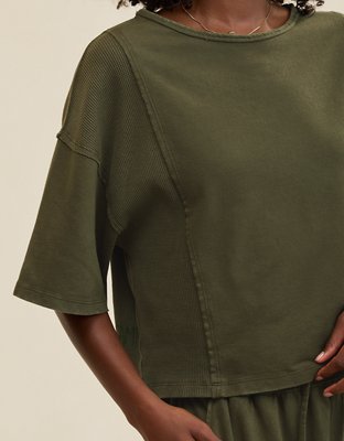 Aerie Unwind Waffle T-Shirt
