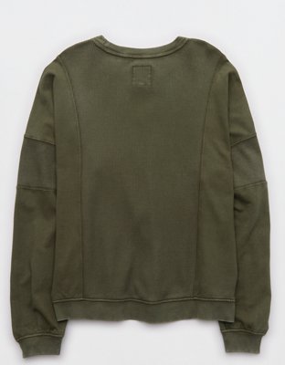 Aerie Unwind Waffle Long Sleeve T-Shirt