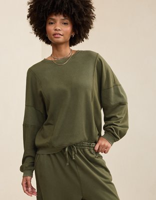 Aerie Unwind Waffle Long Sleeve T-shirt